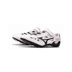 Mizuno Geo Slip Resistant And Abrasion Resistant Functionality White Sprint Track And Field Shoes Unisex Low top