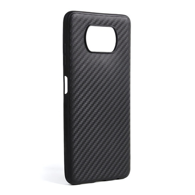 Чехол ТПУ карбон для Xiaomi Poco X3, 011068 Черный