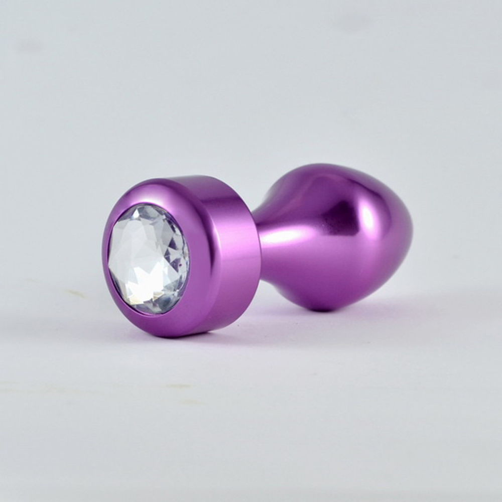 Ювелирная анальная втулка "Rosebud Aluminium" (голубой)