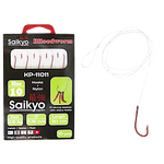 Крючки Saikyo с поводками KP-11011R Blloodworm Red 50см -