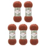 Пряжа Alize (Ализе) Alpaca Royal New / уп.5 мот. по 100 г, 250м, (597 терракотовый)