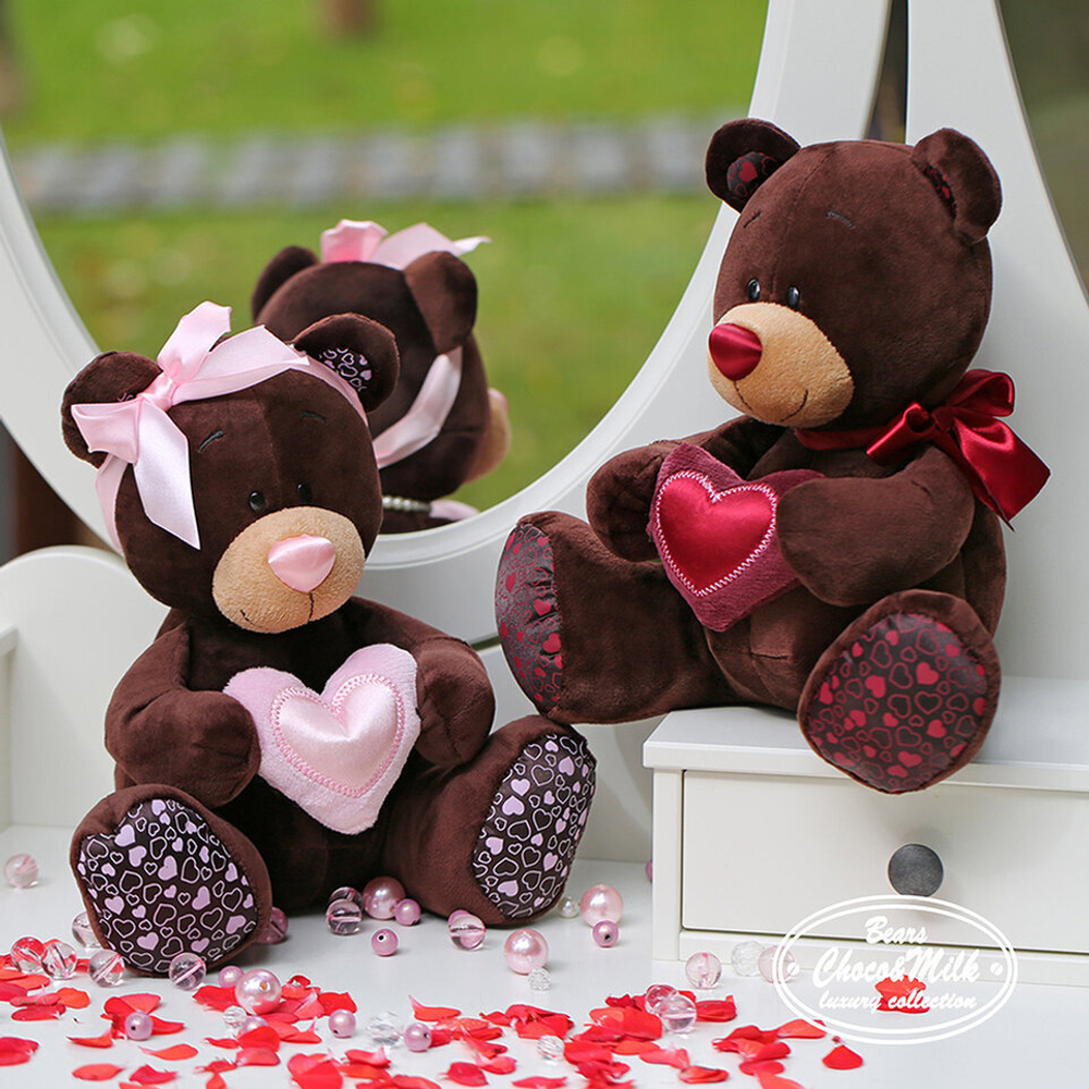 Мишка Choco с сердцем C003/50