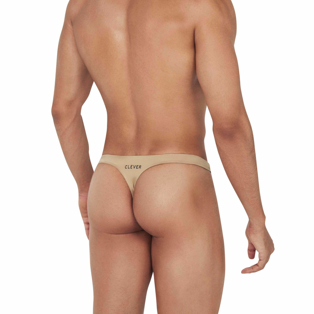 Золотистые мужские трусы-тонги с пряжками Flashing Thong (Размер: M) (Цвет: золотистый)