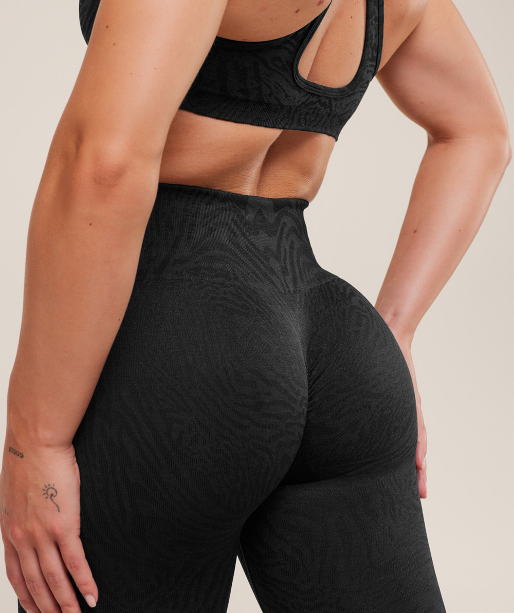 Леггинсы GYMSHARK Adapt Animal Seamless Leggings Black