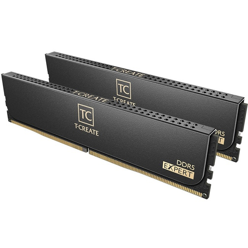 Модуль памяти DIMM DDR5 128Gb, 6000Mhz, 2x64Gb, Team Group T-Create Expert Black (CTCED5128G6000HC40FDC01)