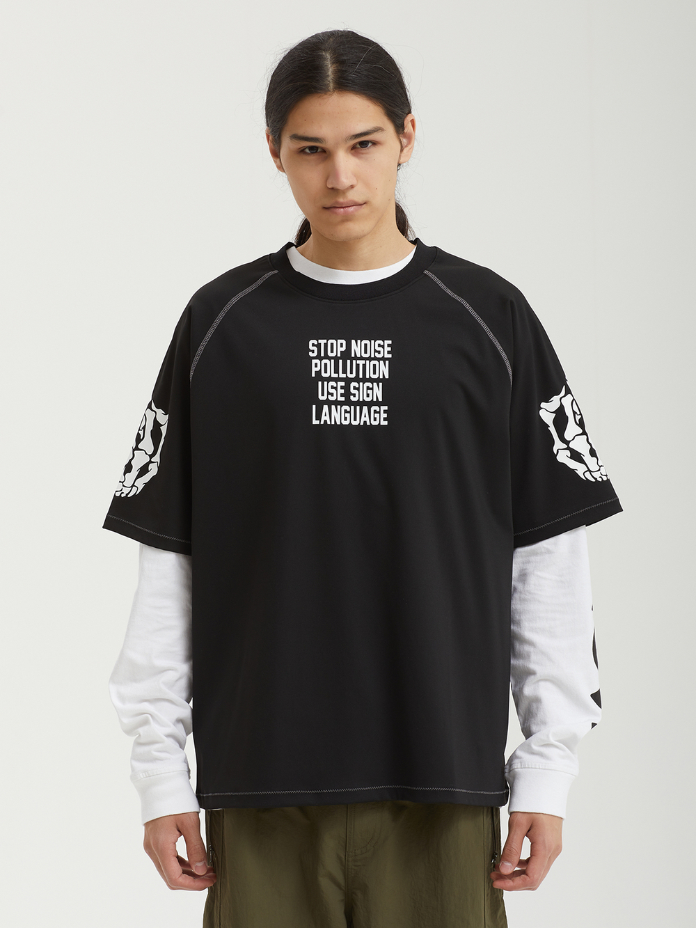 Мужская Футболка Pollution Boxy Raglan