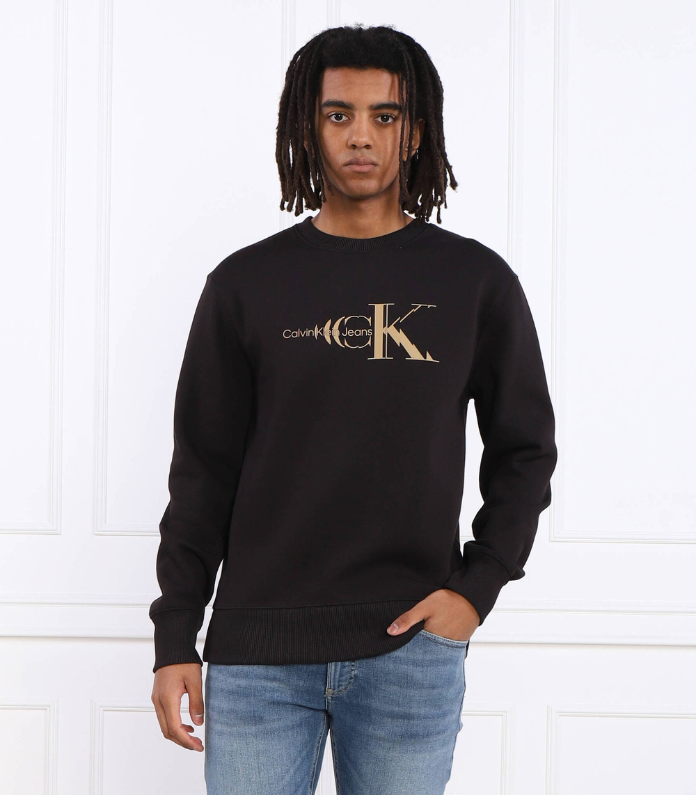 Худи GLITCHED MONOLOGO CALVIN KLEIN JEANS - черный(J30J322531)