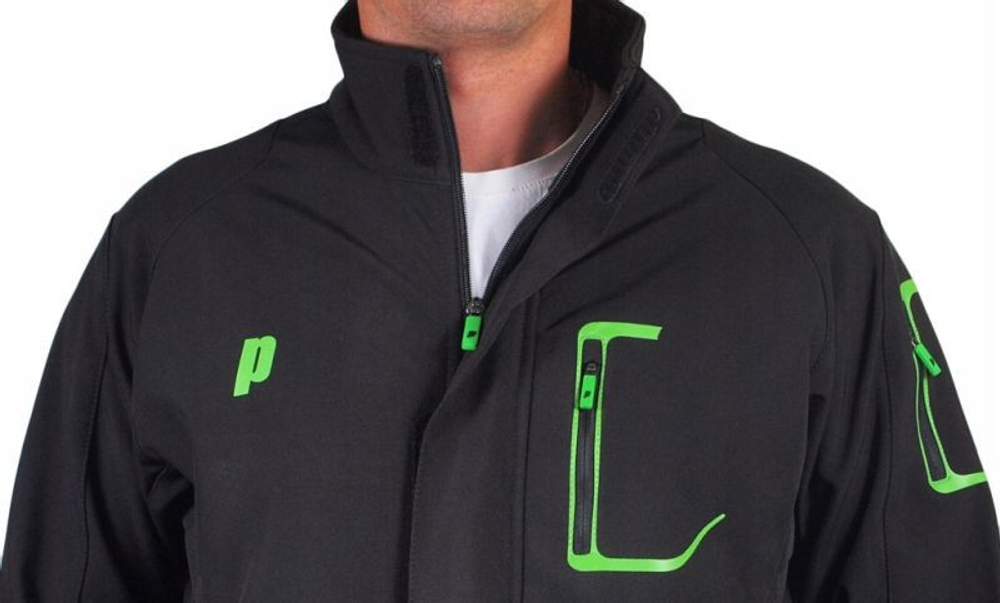 Мужская теннисная куртка Prince Soft Shell Jacket U - черный