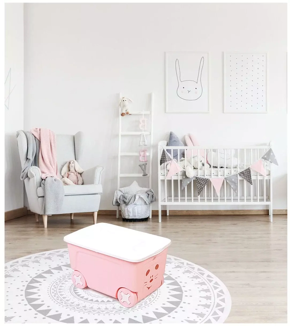 Ящик на колесах Lalababy Play with Me 50л персиковая карамель