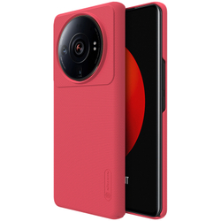 Тонкий чехол красного цвета от Nillkin для смартфон Xiaomi Mi 12S Ultra, серия Super Frosted Shield