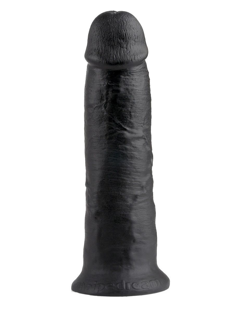Чёрный фаллос-гигант 10 Cock - 25,4 см. (Цвет: черный)