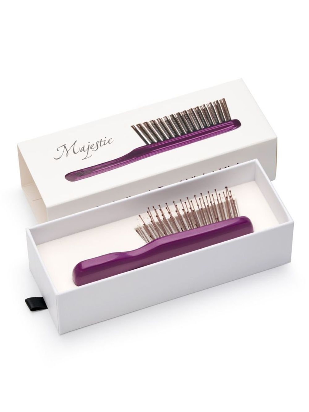 Расческа Majestic Scalp Brush фиолетовый жемчуг (дорожная версия)