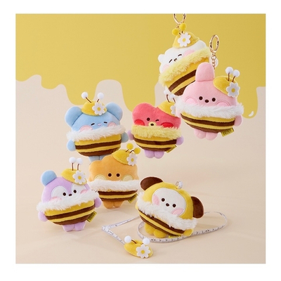 Брелок BT21 - minini Measuring Tape Plush Keyring Honey Bee