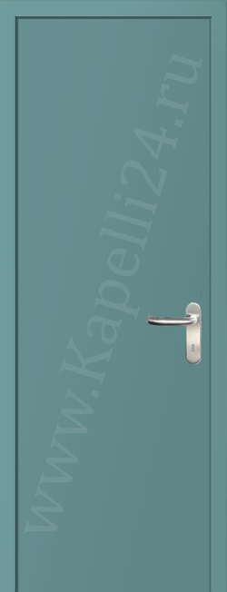 Дверь влагостойкая пластиковая KAPELLI multicolor ДГ RAL 6034 Пастельно-бирюзовый + коробка