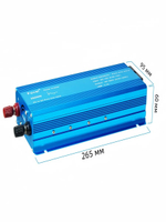 Инвертор 12V-220V 2600W синий чистый синус с диплеем Foval