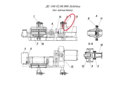 ДС-185 40.01.300 Лебёдка (ручная)