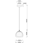 Подвесной светильник Arte Lamp RASTABAN A7984SP-1CC, 1хE27