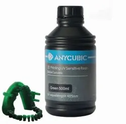 Фотография — Фотополимер Anycubic Dental Castable, зеленый (0,5 кг)