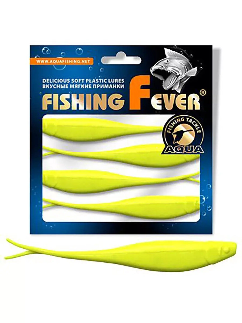 Мягкая силиконовая приманка риппер для дроп-шота AQUA FishingFever BOSS