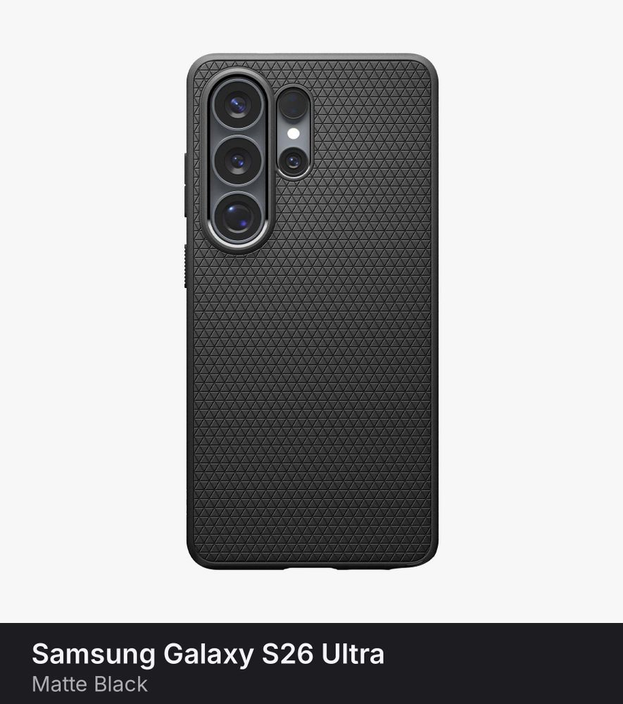 Чехол Spigen Liquid Air MagSafe для Samsung Galaxy S26 Ultra Matte Black