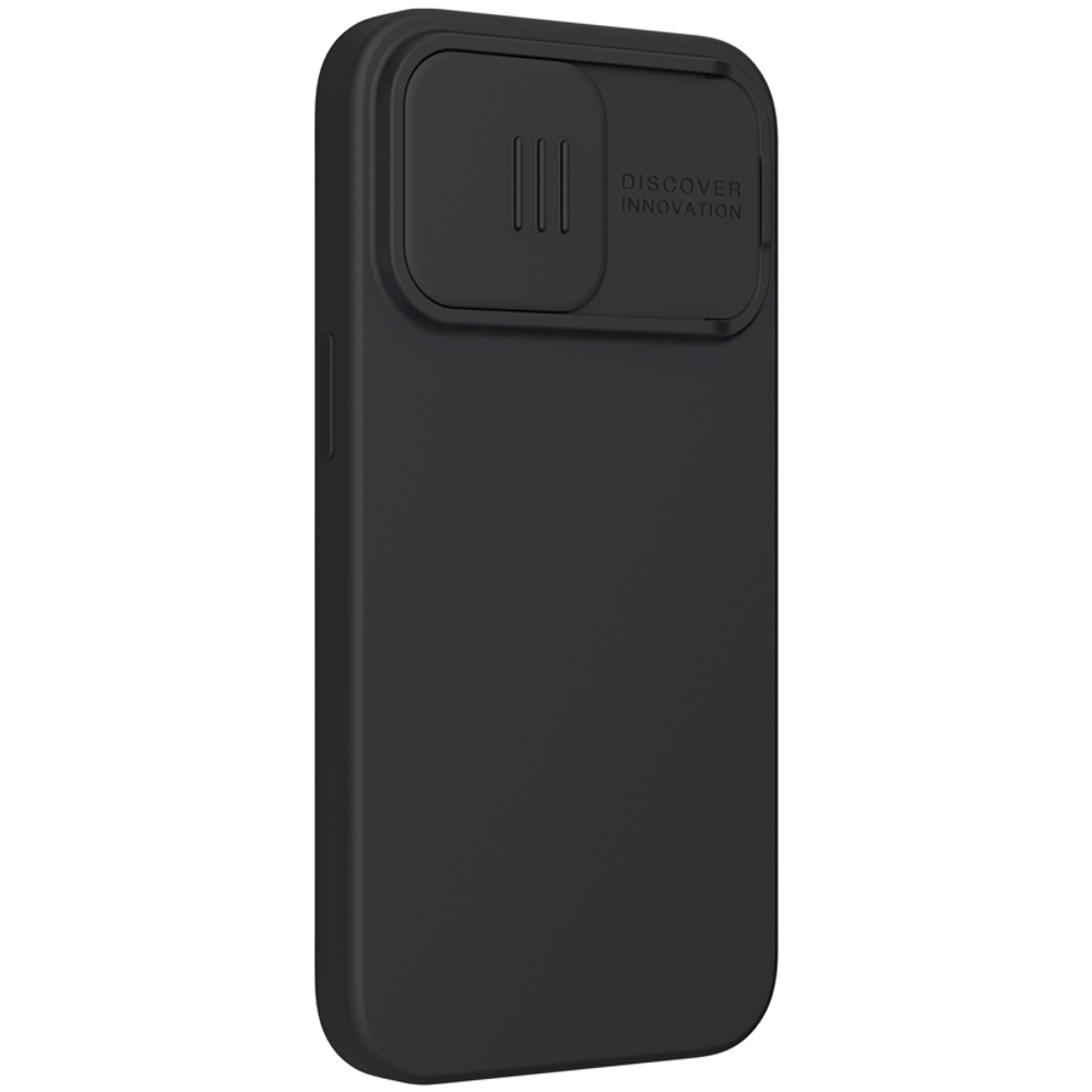 Чехол с мягким шелковистым покрытием от Nillkin для iPhone 13 Pro, серия CamShield Silky Silicone Case с защитной шторкой для камеры