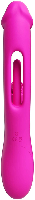 Розовый вибратор-кролик G Spot Ultra - 26,5 см. (Цвет: розовый)