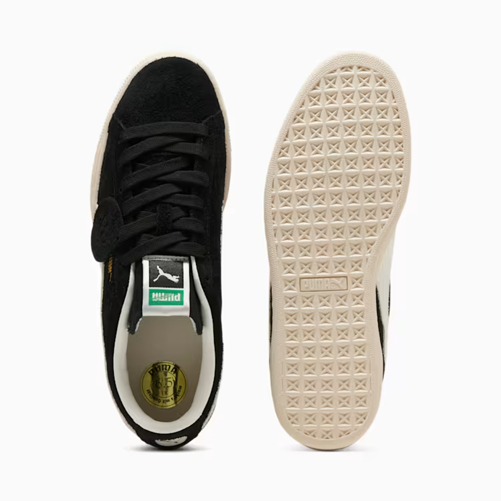 PUMA Замшевые кроссовки Suede, черный/белый