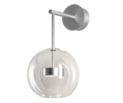 Бра Kink Light Галла прозрачн. Led 14W хром 07545A,21(02)
