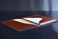 Папка для бумаг из кожи  FULL GRAIN Toscana цвет  DK TAN
