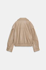 БОМБЕР ИЗ ИСКУССТВЕННОЙ КОЖИ — ZARA