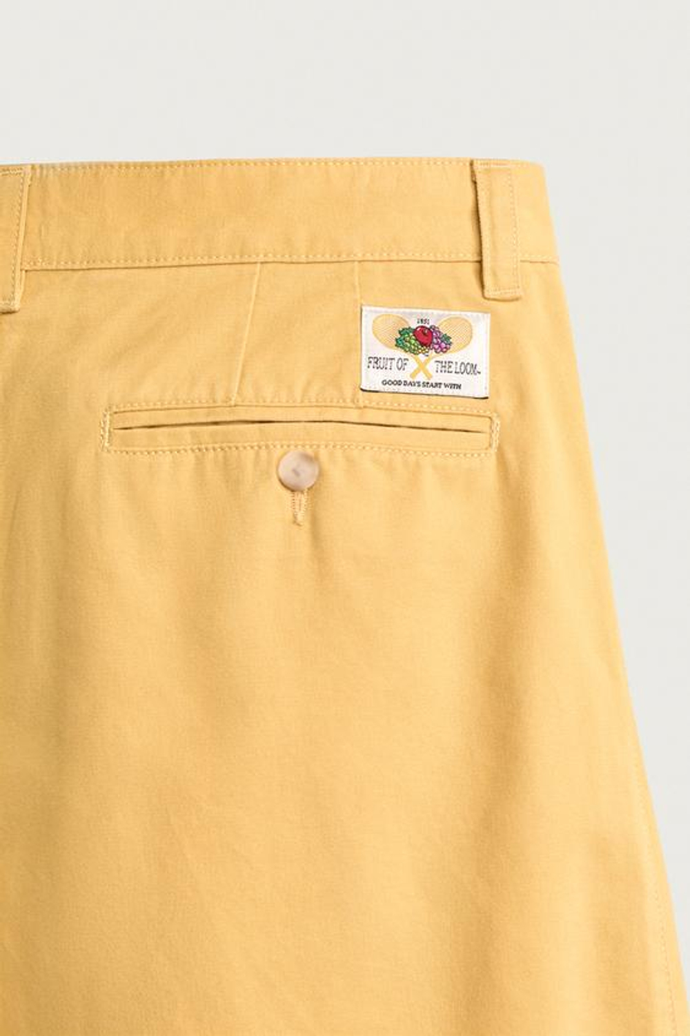 ZARA - FRUIT OF THE LOOM™ БРЮКИ-ЧИНО В СКЛАДКУ, ГОРЧИЧНЫЙ