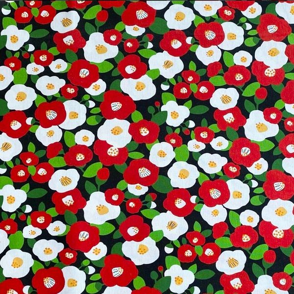 БЕЛО-КРАСНЫЕ ЦВЕТЫ, 100% хлопок, Handmade Fabrics 1