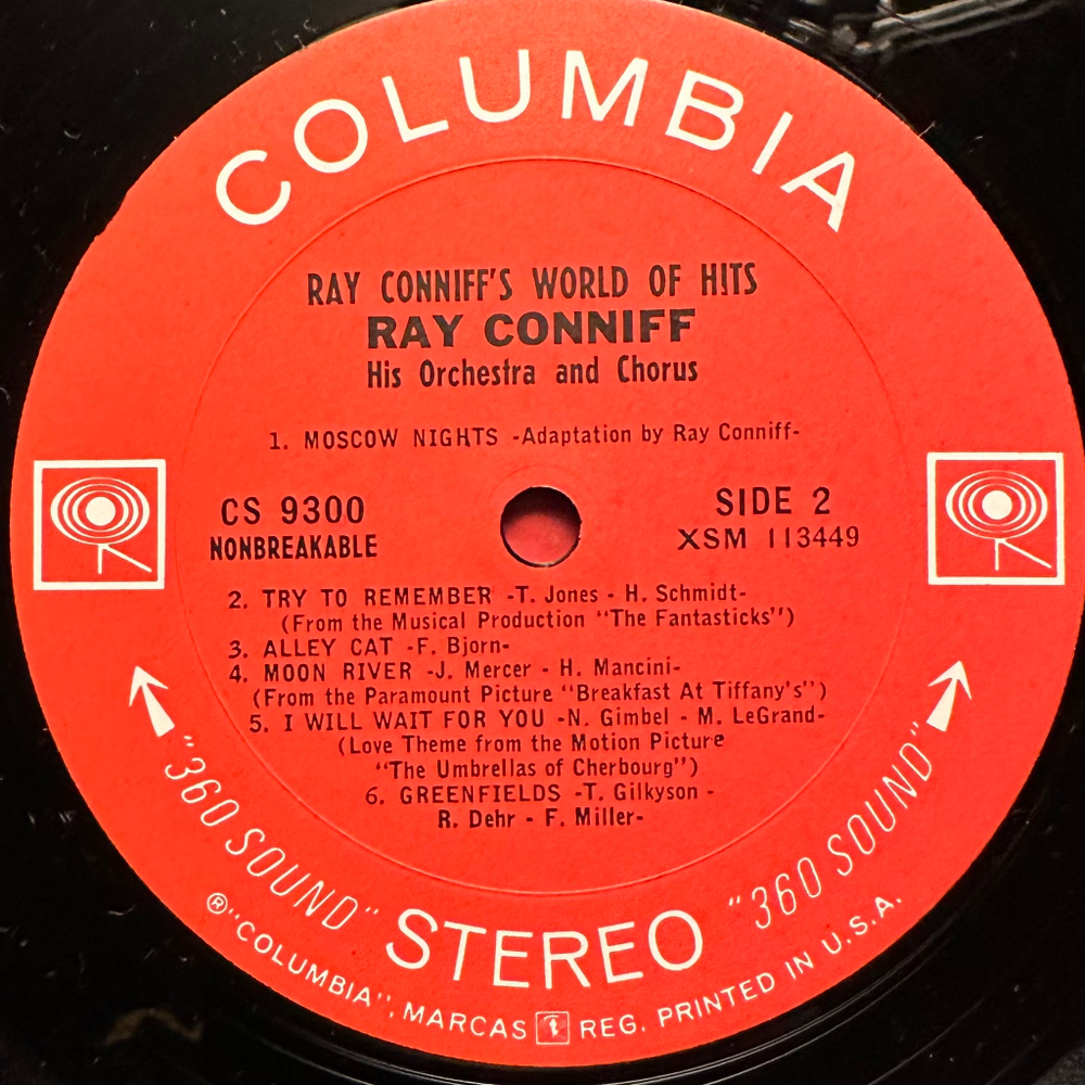 Ray Conniff With His Orchestra And Chorus - Ray Conniff's World Of Hits (США 1966г.)