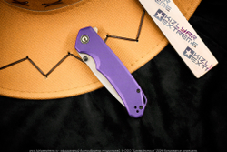 Нож Civivi Brazen C2023A сталь D2 Gray Stonewash, рукоять Purple G10
