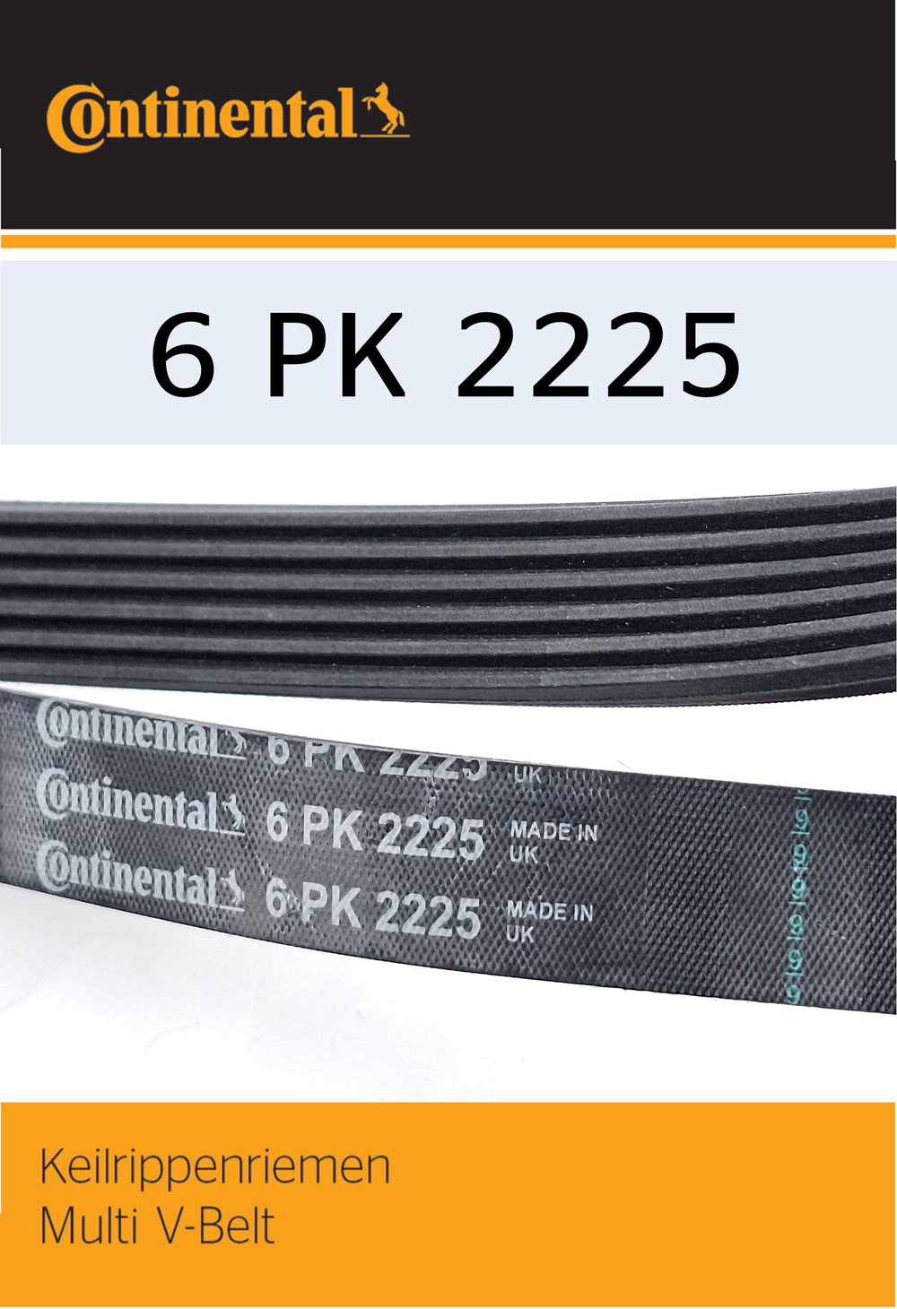 Ремень поликлиновый Continental 6PK2225