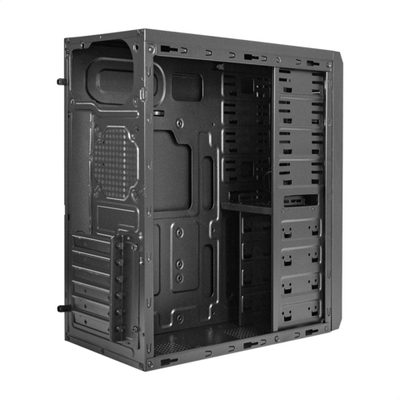 Exegate EX283220RUS Корпус Miditower ExeGate UN-605B Black, ATX, <без БП>, 2*USB, Audio, замок блокировки кнопки питания