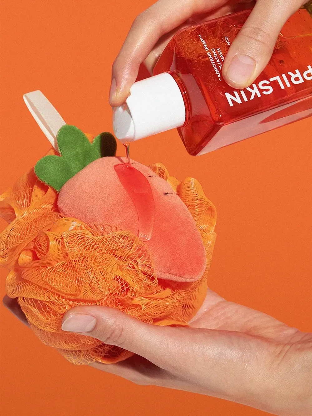 APRILSKIN Противовоспалительный гель для душа для проблемной кожи Carrotene IPMP™ Exfoliating Body Was 300 мл