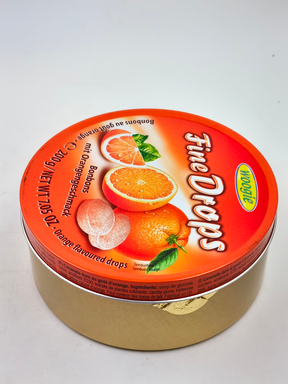 Леденцы Woogie Fine Drops с апельсиновым вкусом 200 г (Австрия)