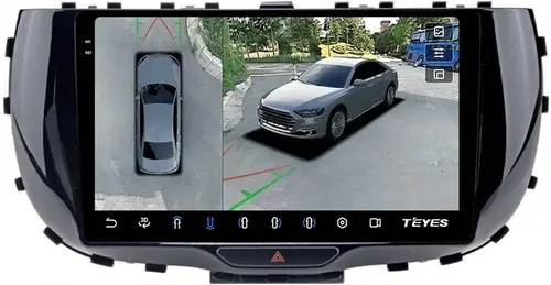 Магнитола для KIA Soul 3 2019+ - Teyes CC3-2K-360 на Android 10, Быстрая, 2K QLED, CarPlay, 4G SIM-слот, 4 камеры в комплекте