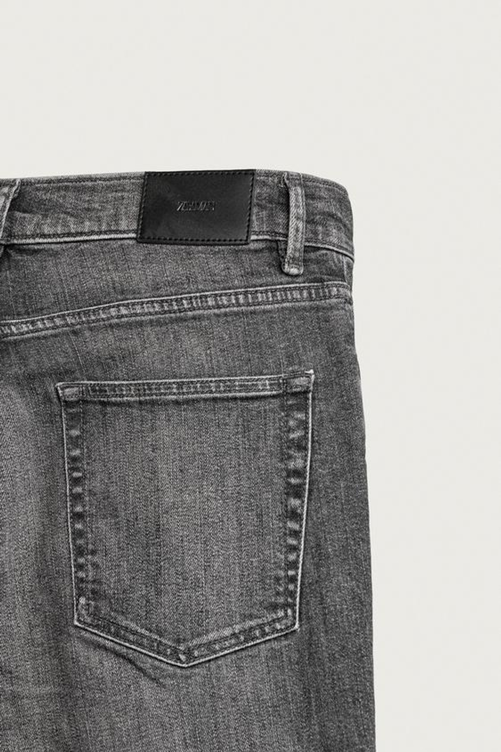 ZARA БАЗОВЫЕ ДЖИНСЫ SLIM FIT, СЕРЫЙ