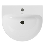 Умывальник-моноблок WAVE РОЯЛЬ/ROYAL 480*420*835 ш*г*в, с хром переливом, белый, овал