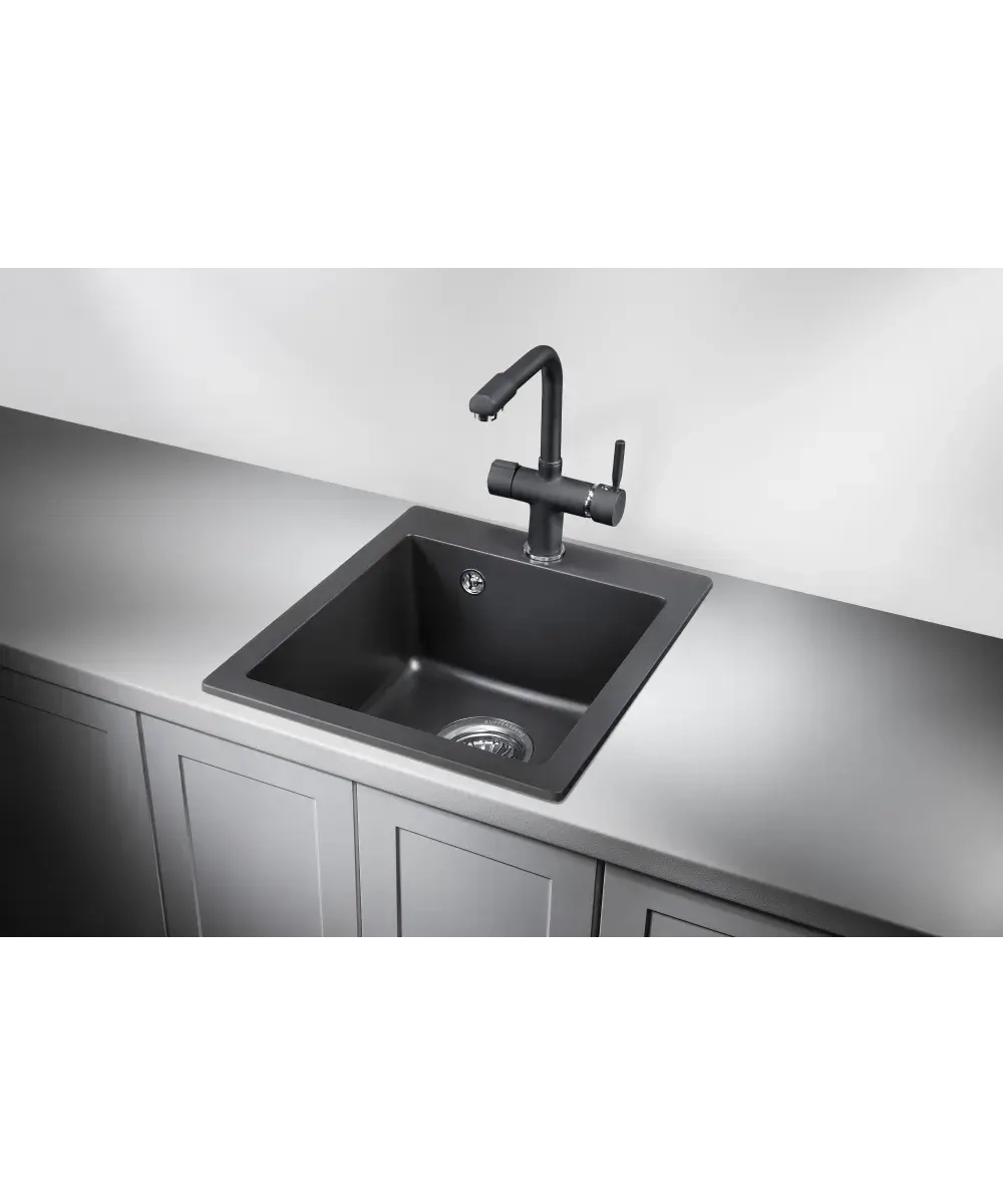 Кухонная мойка Kuppersberg MODENA 40 NL 1B DEEP BLACK фото 2