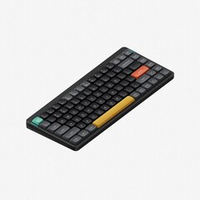 Беспроводная механическая клавиатура QMK Nuphy AIR75v2 Basalt Black, RGB, Hot Swap, Cowberry Switch (AIR75v2-BB-24)