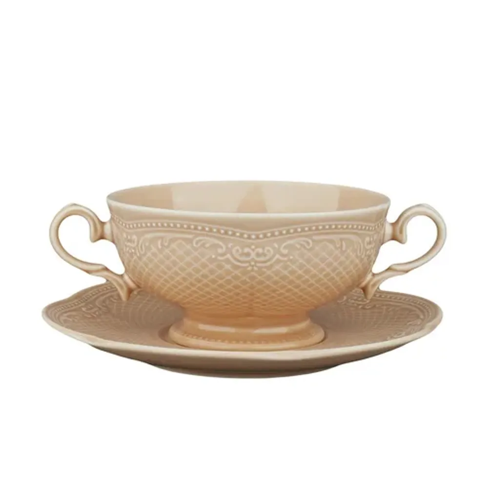 Бульонная пара 315 мл d 11,8 см h6,3 см Aristocrat Peach Tea Noble [1]