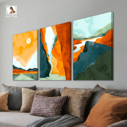 Картина karTTina "ОЧЕРТАНИЕ ЦВЕТОВ", 150 см х 70 см