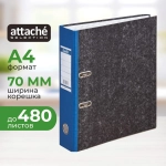 Папка-регистратор Attache Selection (Bantex)) 70 мм чёрная/синяя бумага с защитным уголком