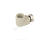 Угольник PP-R комбинированный серый Дн 20х3/4" с накидной гайкой VALFEX 10138120Г