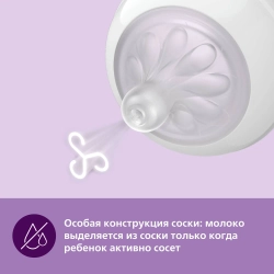 Соска силиконовая Philips Avent 2шт 3 поток SCY963/02