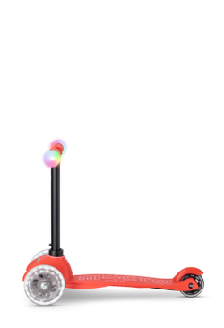 Самокат Micro Mini2Grow Deluxe Magic LED красный
