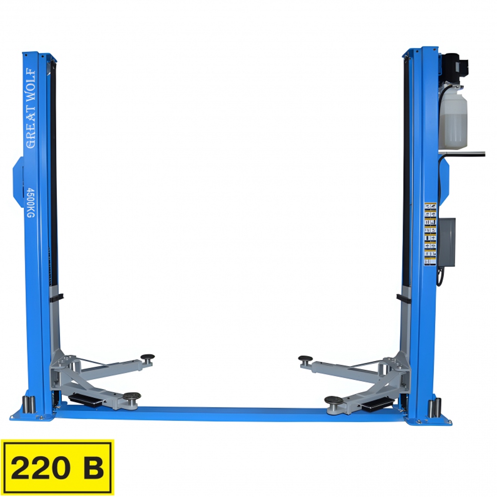 Подъемник двухстоечный GW-F4500E 220 Great Wolf, 4500кг